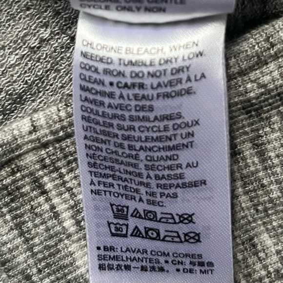 Daily/Ritual Heathered Gray Long Sleeve Crewneck Long Sweatshirt Size M Athletic - Picture 6 of 7